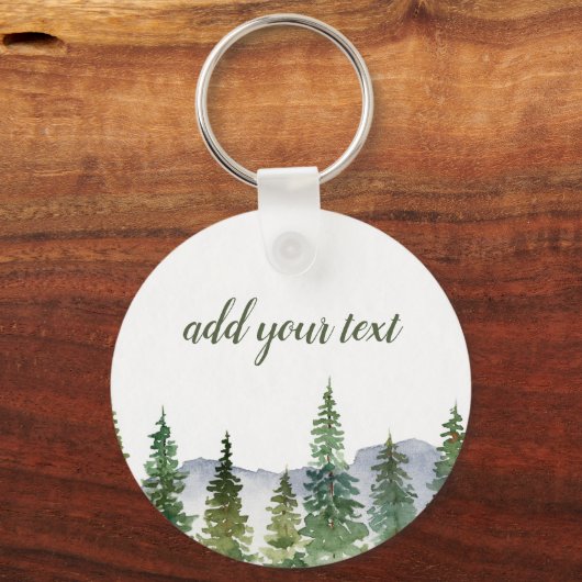 Pijnbos op maat sleutelhanger (Voorkant)