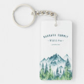 Pijnbos voor reizen in de buitenlucht sleutelhanger (Voorkant)