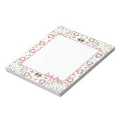 Pijnconen, berries mandala notitiepad gepersonalis notitieblok (Linkerzijde)