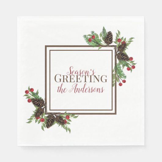 Pijnconen en servetten op basis van bessen (Voorkant)