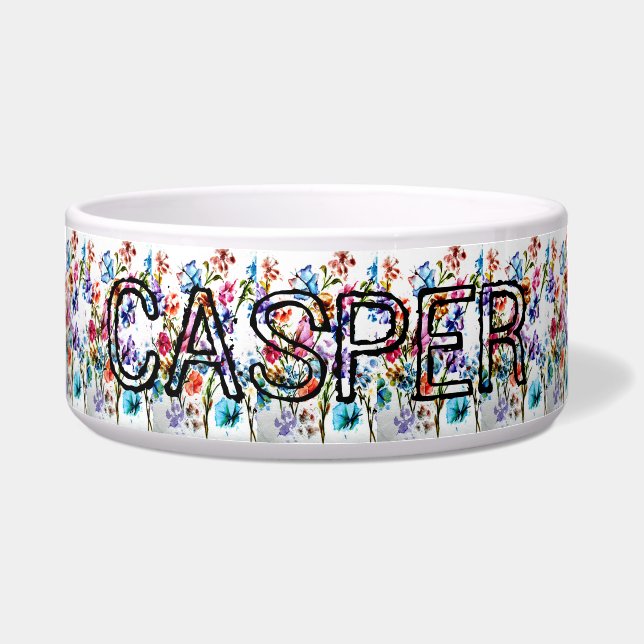 PIJNDRUKKEN | GROOT PET-BOWL VOERBAKJE (Voorkant)