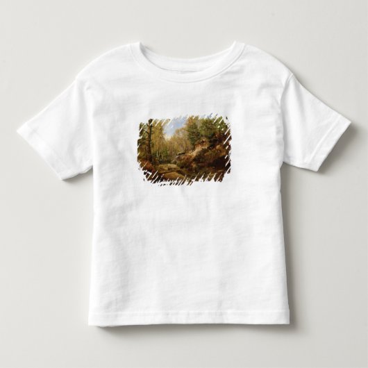 Pijnen en vogelbomen of het bos van kinder shirts (Voorkant)