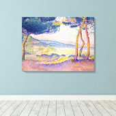 Pijnen langs de kust canvas afdruk (Insitu (Houten vloer))