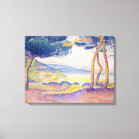 Pijnen langs de kust canvas afdruk (Voorkant)