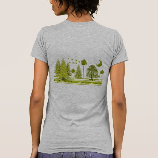 Pijnen met T-shirtkleur en -stijl voor moonwisseli T-shirt (Achterkant)