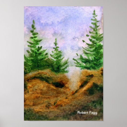 Pijnen op de Rocks Art-printer Poster (Voorkant)