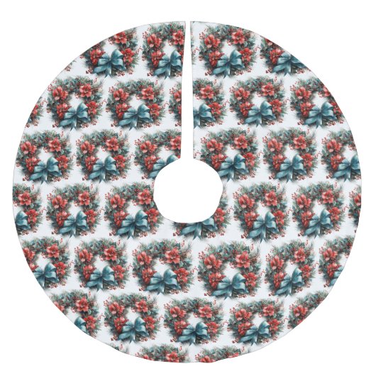 Pijnenkrans met Holly Christmas Pattern Kerstboom Rok (Voorkant)