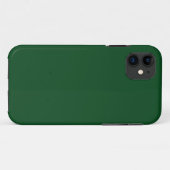Pijngroen (vaste kleur) Case-Mate iPhone case (Achterkant (horizontaal))