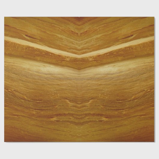 Pijnhout II Faux Wooden Texture Cadeaupapier (Vlak)