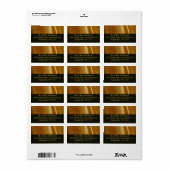 Pijnhout II Faux Wooden Texture Etiket (Full Sheet)