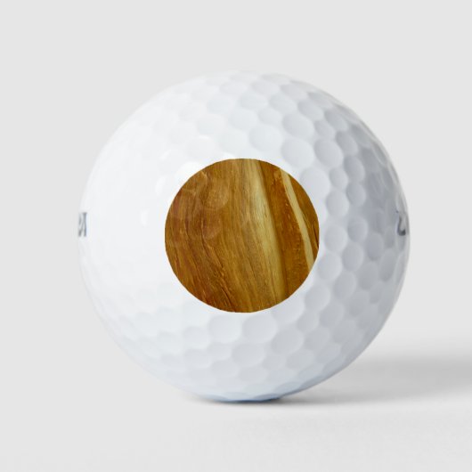 Pijnhout II Faux Wooden Texture Golfballen (Voorkant)