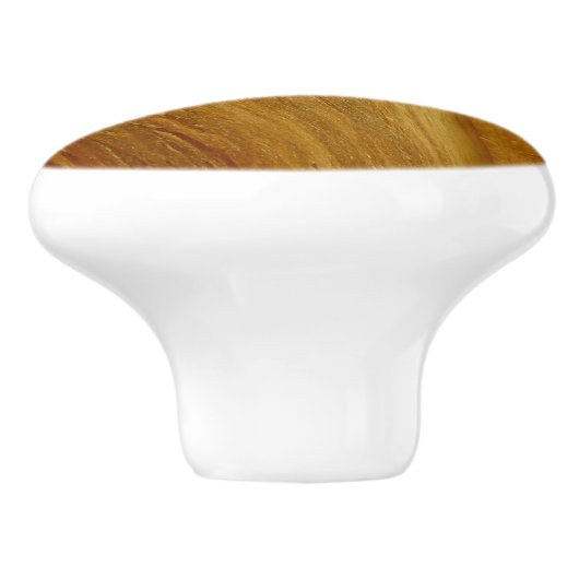 Pijnhout II Faux Wooden Texture Keramische Knop (Zijkant)