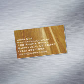 Pijnhout II Faux Wooden Texture Magnetisch Visitekaartje (Voorbeeld)