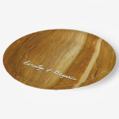 Pijnhout II Faux Wooden Texture Papieren Bordje (Gekanteld)