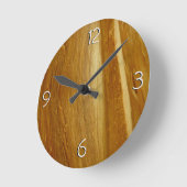 Pijnhout II Faux Wooden Texture Ronde Klok (Hoek)