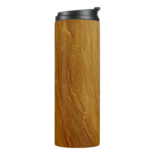 Pijnhout II Faux Wooden Texture Thermosbeker (Gedraaid links)