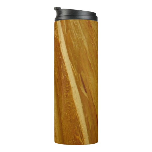 Pijnhout II Faux Wooden Texture Thermosbeker (Geroteerd rechts)