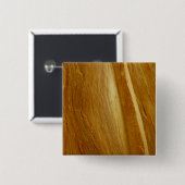 Pijnhout II Faux Wooden Texture Vierkante Button 5,1 Cm (Voorkant /achterkant)