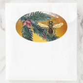 PIJNKANCHES EN HONIJNBEDRIJVEN / RUNDEREN OVALE STICKER (Tas)