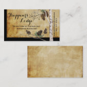 Pijnkegel en getextureerde boomvorm Visitekaartjes (Voorkant / Achterkant)