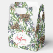 Pijnkegel Merry kerstfloral Bedankdoosjes (Geopend)