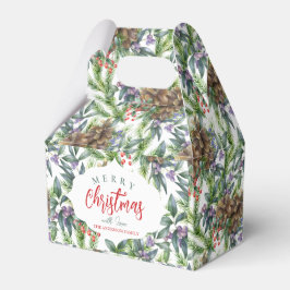 Pijnkegel Merry kerstfloral Bedankdoosjes