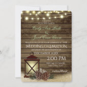 Pijnkegels en lantaarn rustieke Barnwood Lights Kaart (Voorkant)