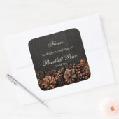 Pijnkegels op Rustiek Houten Kaars Label (Envelop)