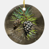 pijnkegeltje keramisch ornament (Achterkant)