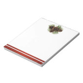 Pijnkeien en rode satin notitieblok (Linkerzijde)