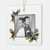 Pijnkeien en sierplanten voor bessen keramisch ornament (Links)