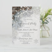 Pijnkeien, Snowflakes Verloving Kaart (Staand voorkant)