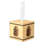 Pijnkloon op oud papier decoratie (Voorkant hoekig)