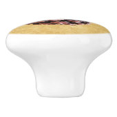 Pijnkloon op papier keramische knop (Zijkant)