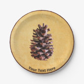 Pijnkloon op  papier papieren bordje (Voorkant)