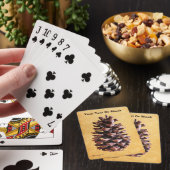 Pijnkloon op papier pokerkaarten (Insitu)