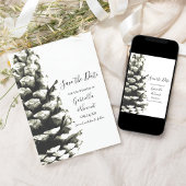 Pijnkloon op witte Bossen Weddenschap Save the Dat Save The Date