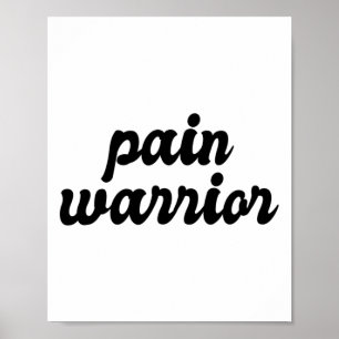 Pijnkrijger Craps Awareness Month Chronische ziekt Poster