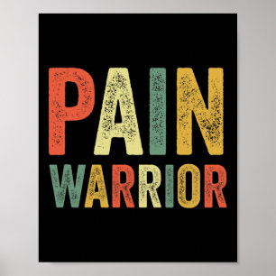 Pijnkrijger Craps Awareness Month Chronische ziekt Poster