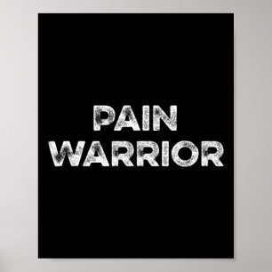 Pijnkrijger CRPS Awareness Month Draag Oranje Chro Poster