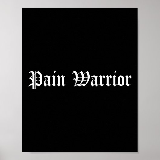 Pijnkrijger CRPS Awareness Month RSD Letsel Chron Poster (Voorkant)