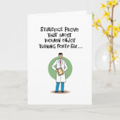 Pijnlijk Funny 46e verjaardag Kaart (Gele Bloem)