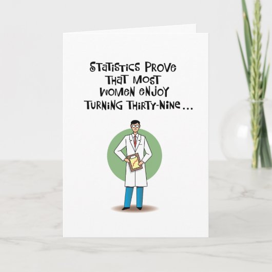 Pijnlijk Grappig 39e Verjaardag Kaart (Voorkant)