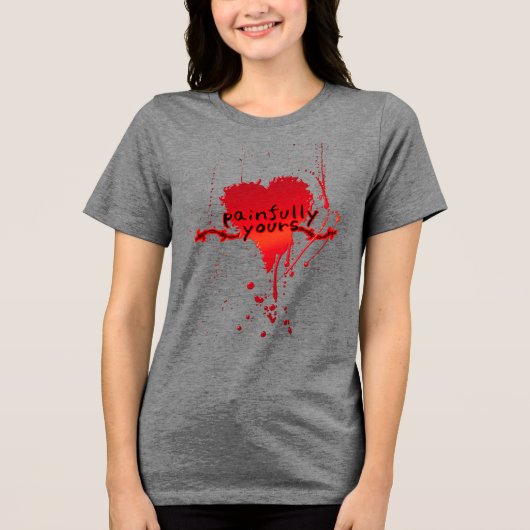 Pijnlijk van Jou Tri-Blend Shirt (Voorkant)