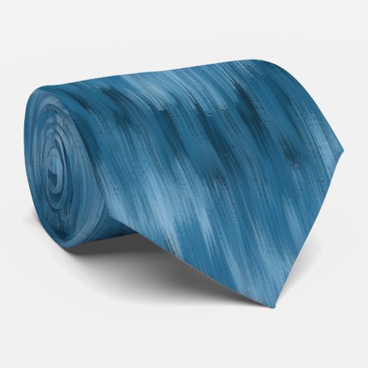 Pijnlijke Abstracte golven in de schaduw van Blauw Stropdas (Opgerold)