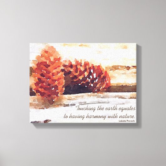 Pijnlijn voor penseelstreken bevat digitale kunst canvas afdruk (Voorkant)