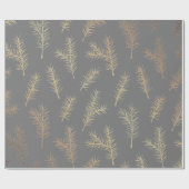 PIJNNAALDEN GRIJS EN GEEL WRAPPINGSPAPIER CADEAUPAPIER (Vlak)