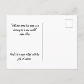 Pijnnaalden in ijsvakantieverlof Briefkaart (Achterkant)