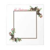 Pijnpitten en aanslagsnoer notitieblok (Voorkant)