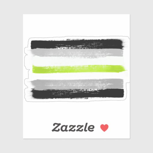 PIJNPLAATS VAN DE AGENDER STICKER (Vel)